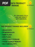 Micron's Product Range