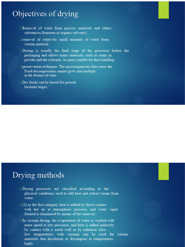 Drying Methods and Principles Explained | PDF | Water | Heat Transfer