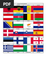 A4 Printable Country Flags List | PDF | North Africa | Asia