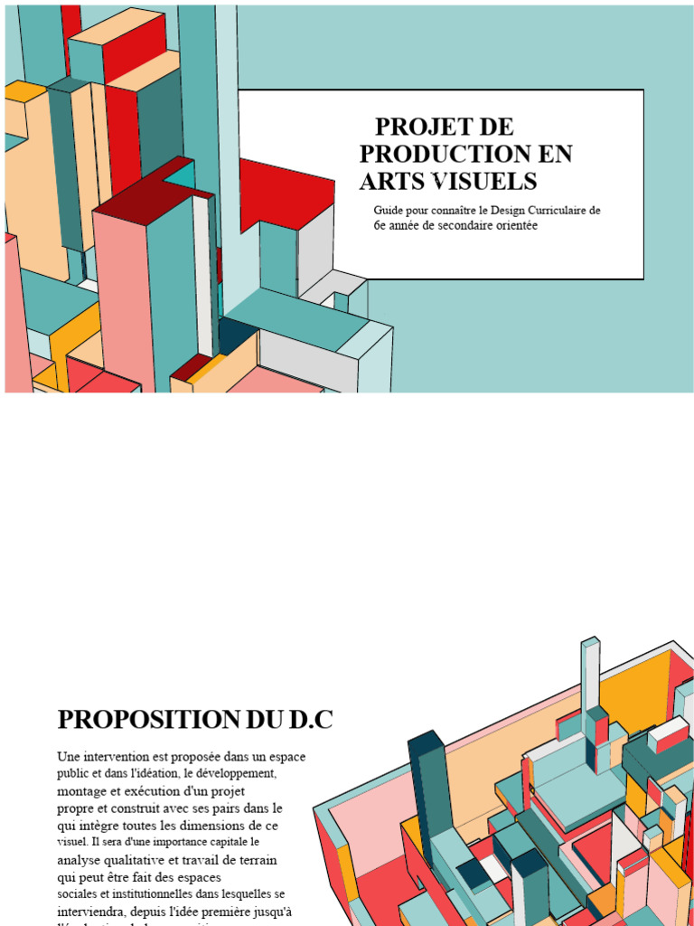 Guide de projet en arts visuels 6e année | PDF