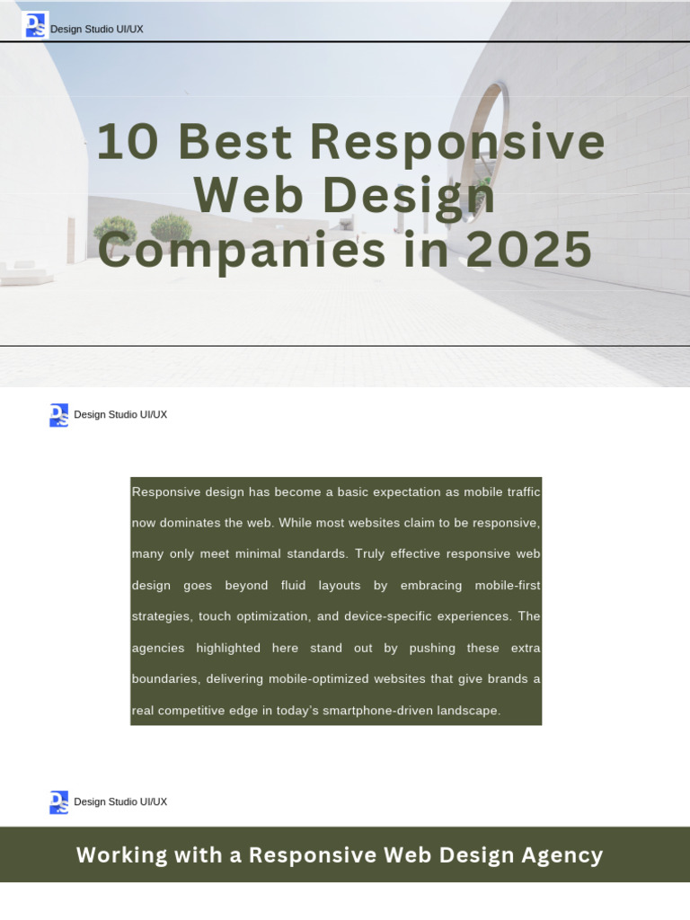 Top 10 Responsive Web Design Agencies 2025 | PDF | Web Design ...