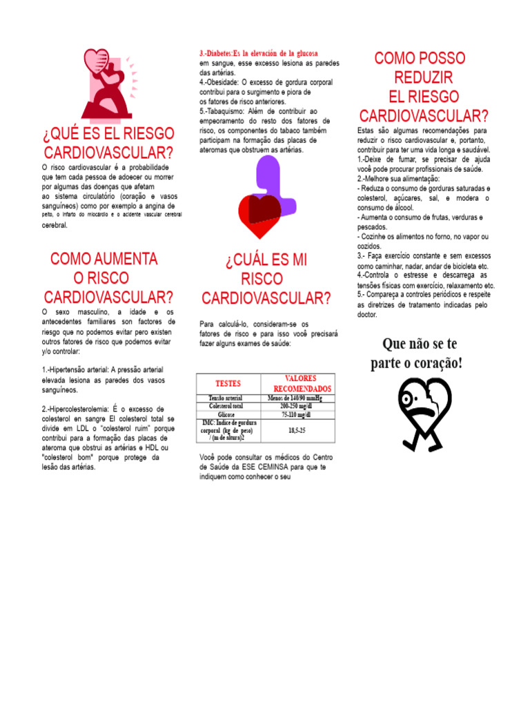 Reduzindo o Risco Cardiovascular | PDF | Sistema circulatório | Colesterol