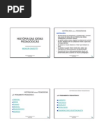 Historia Ideias Pedagogicas