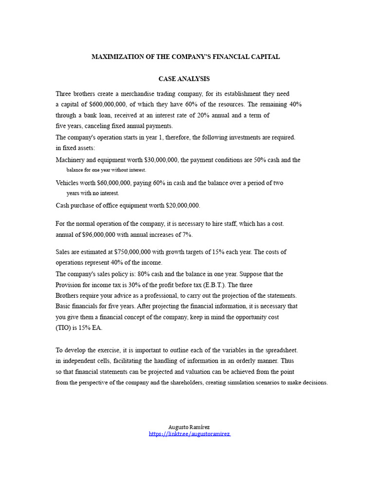Case Analysis The 3 Brothers | PDF