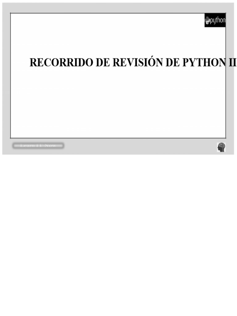 Revisión de PYTHON ppt parte 2 | PDF | Cadena (informática) | Python ...