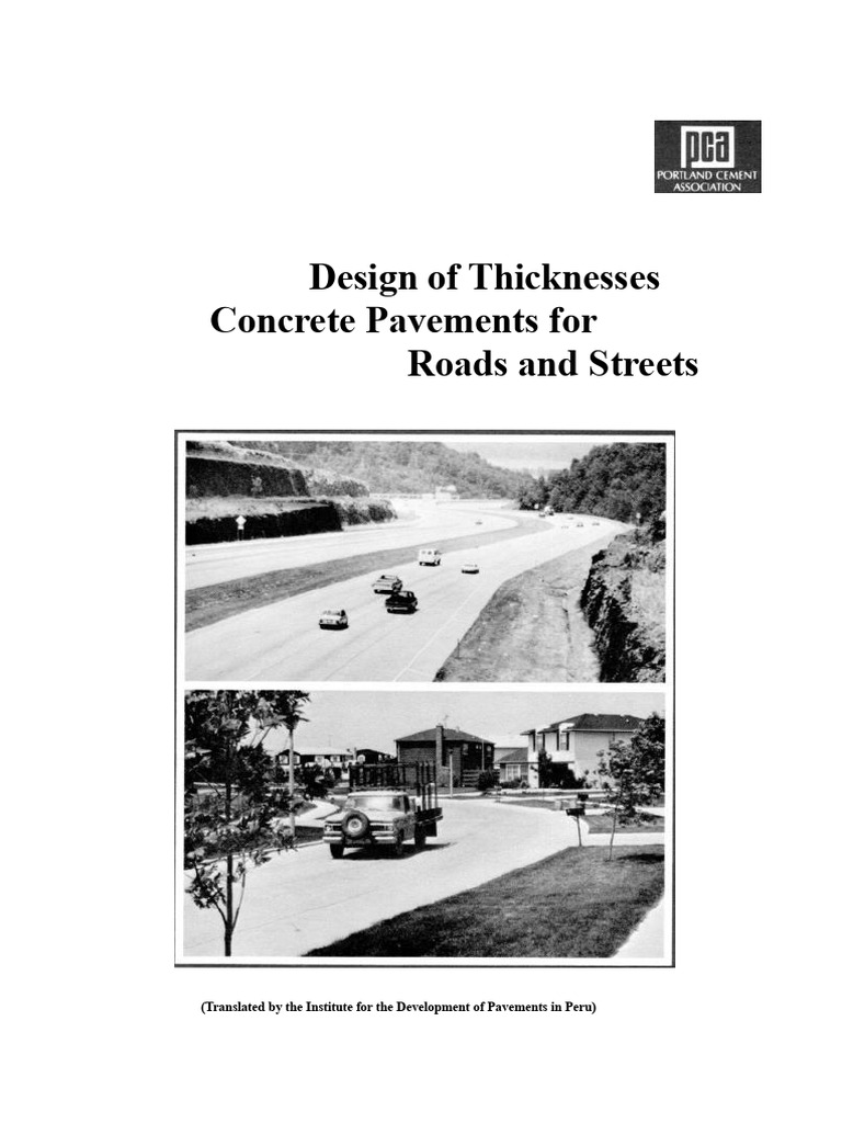 Concrete Pavement Thickness Design Guide | PDF | Road Surface | Concrete