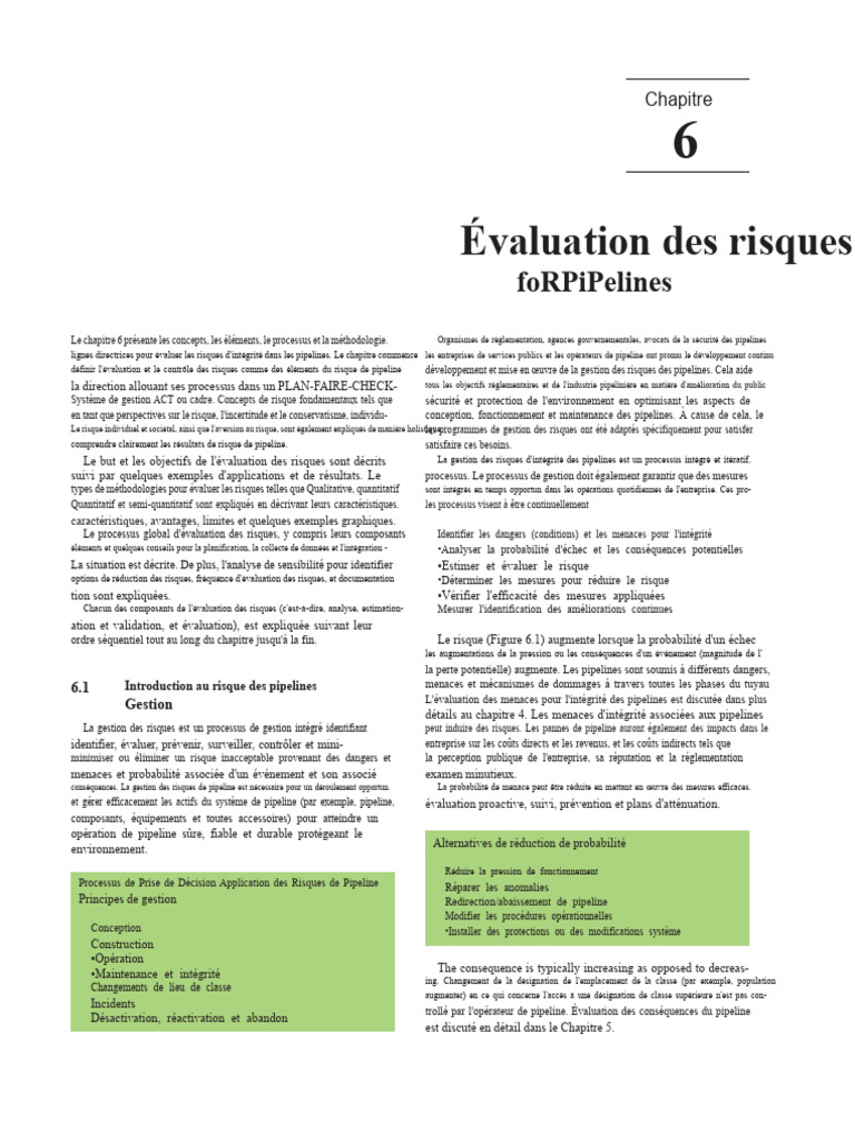 Évaluation des Risques pour Pipelines | PDF | Risque | Gestion des risques