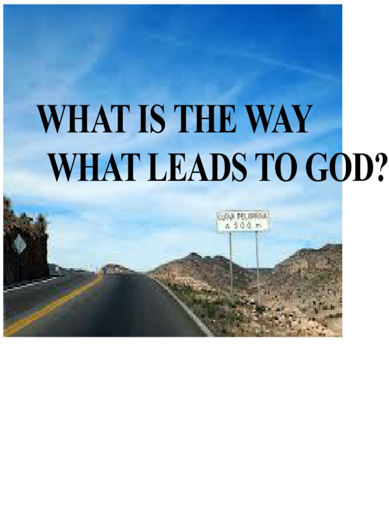 WHAT IS THE WAY THAT LEADS TO GOD MT.7.13. | PDF