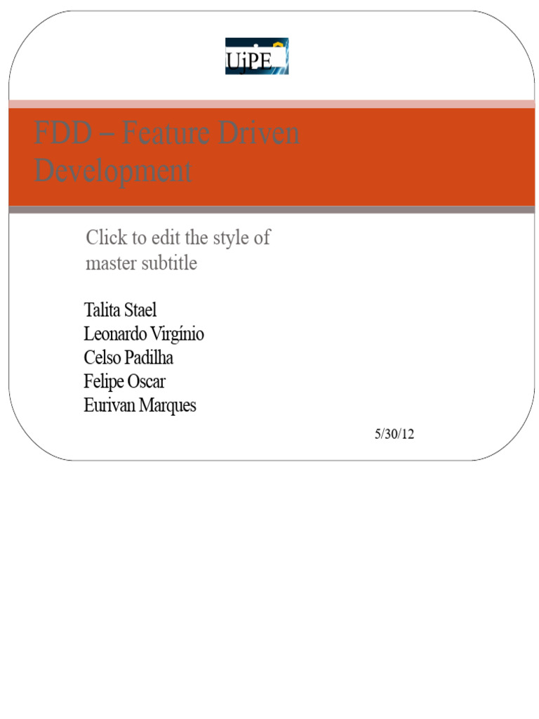 Feature Driven Development Overview | PDF | Computing | Software ...
