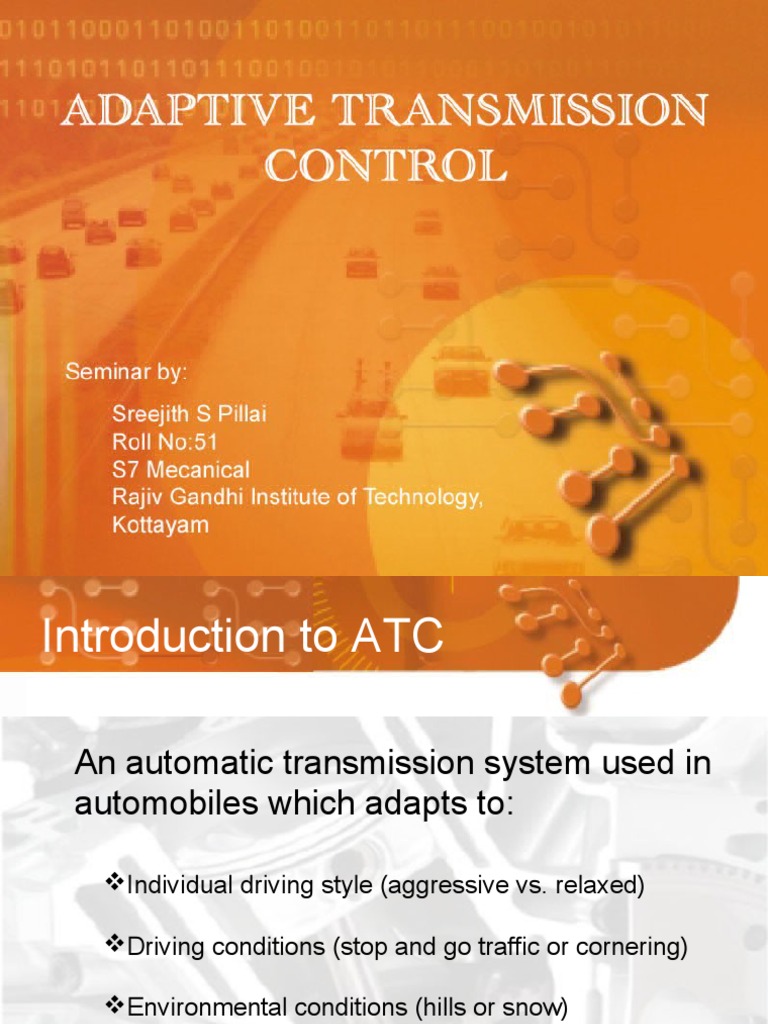 Adaptive Transmission Control Overview | PDF | Transmission (Mechanics ...