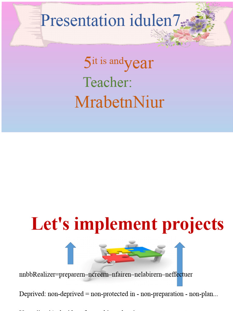 Student Project Implementation Guide | PDF