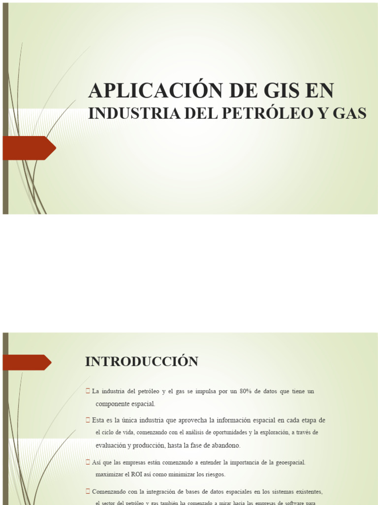GIS en la Industria del Petróleo y Gas | PDF | Sistema de información ...