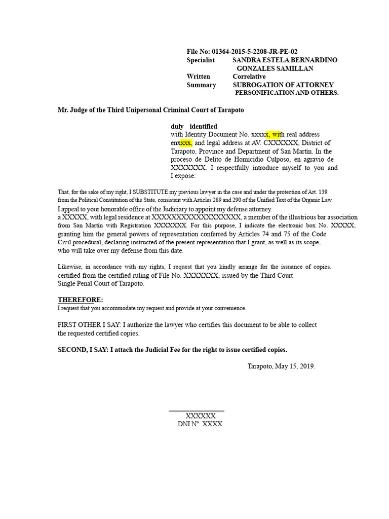Subrogation of Attorney in Homicide Case | PDF | Lawyer | Government