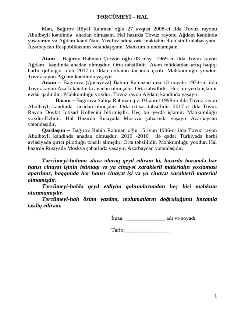 Tercumeyi Hal Numune 033053 | PDF