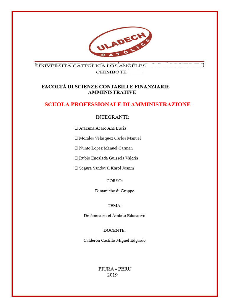 Dinamiche Nell'ambito Educativo PDF | PDF