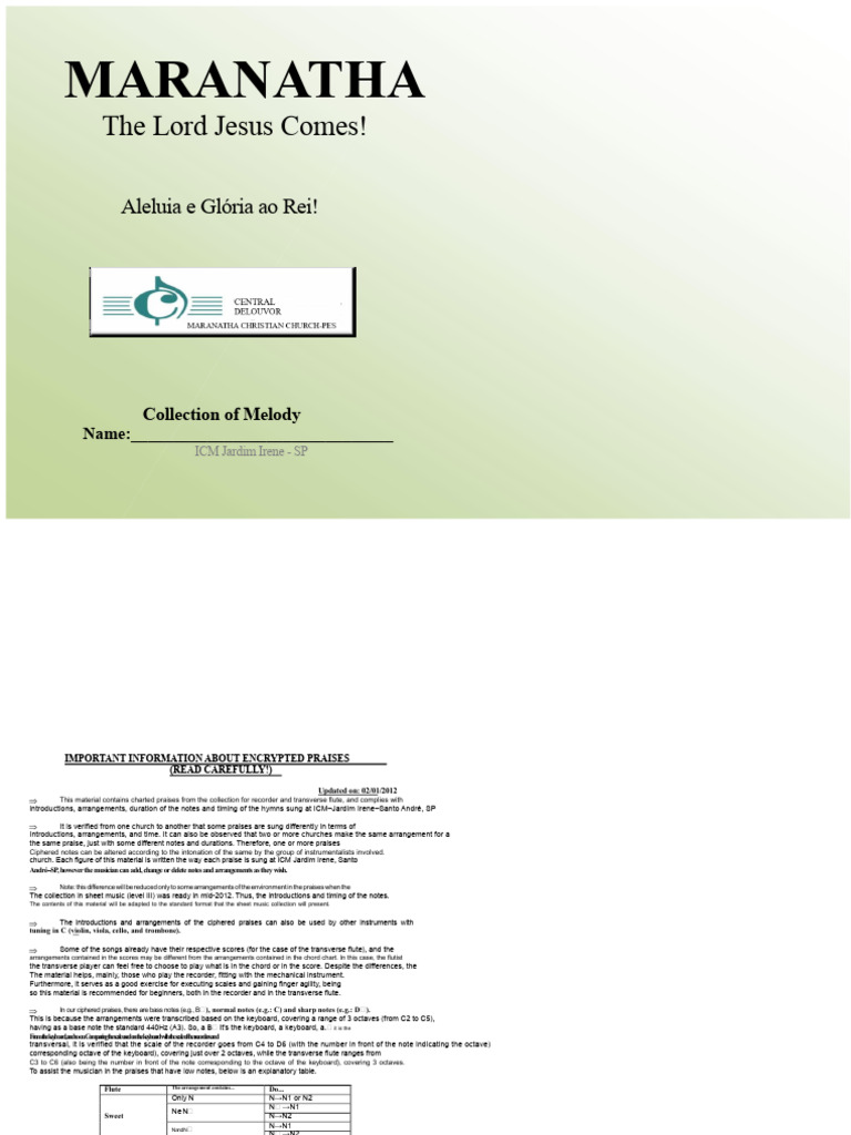 Collection of Recorder and Transverse Flute Updating 2011 | PDF ...
