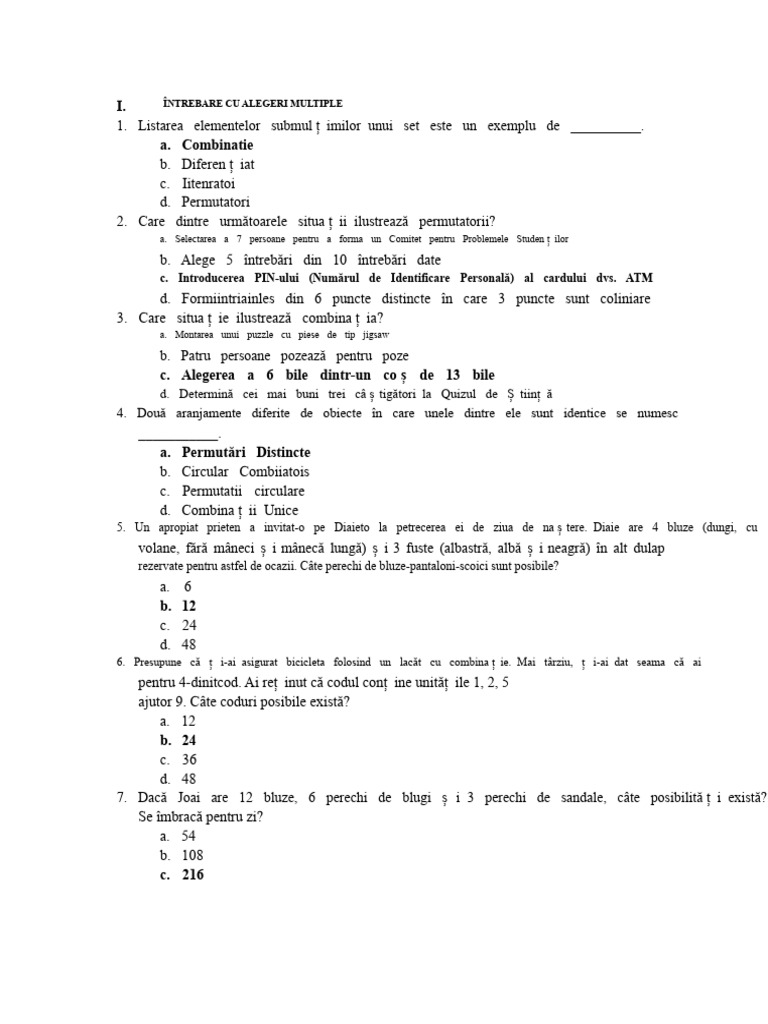 Examen de 100 de Itemi | PDF