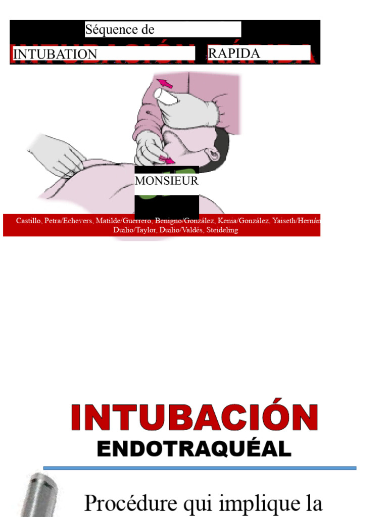 Intubation Endotrachéale en Urgence | PDF | Spécialités médicales ...