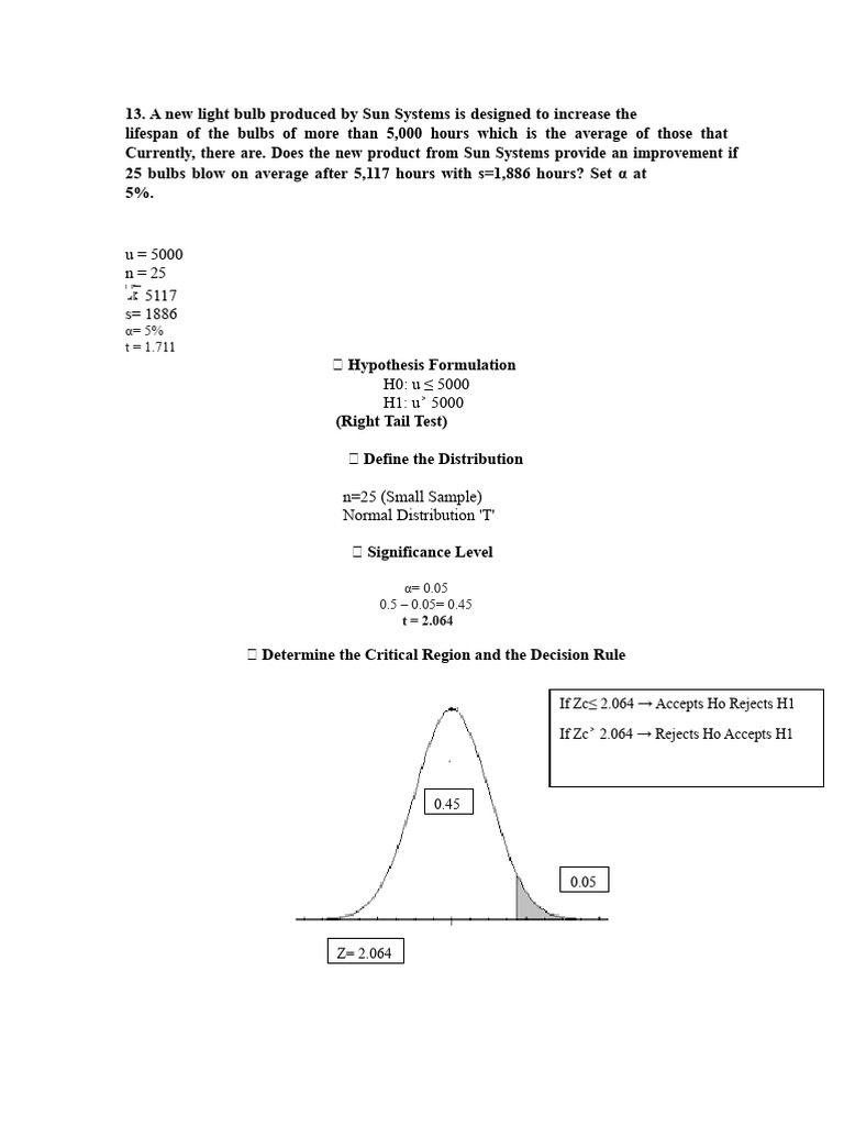Statistical Analysis of Hypothesis Tests | PDF | P Value | Statistical ...