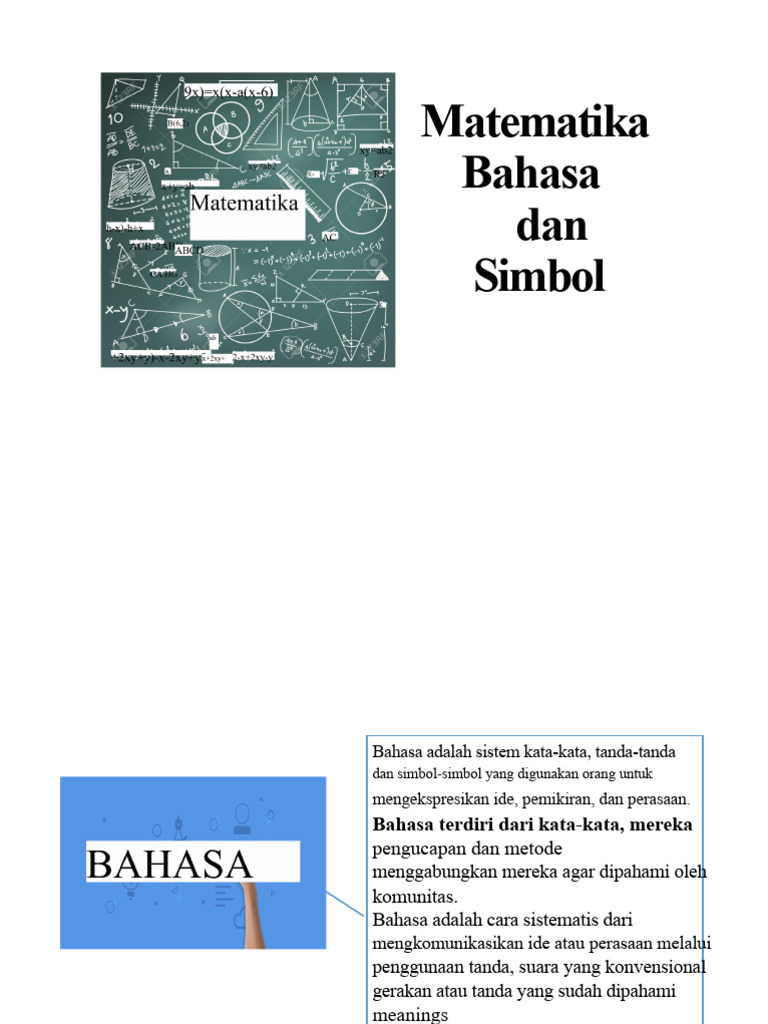 Bahasa dan Simbol dalam Matematika | PDF