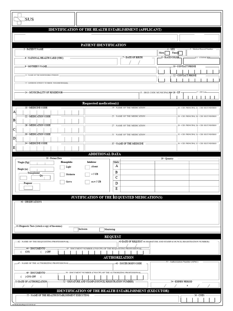 Form_Apac_medications.pdf | PDF | Medicine | Health Care