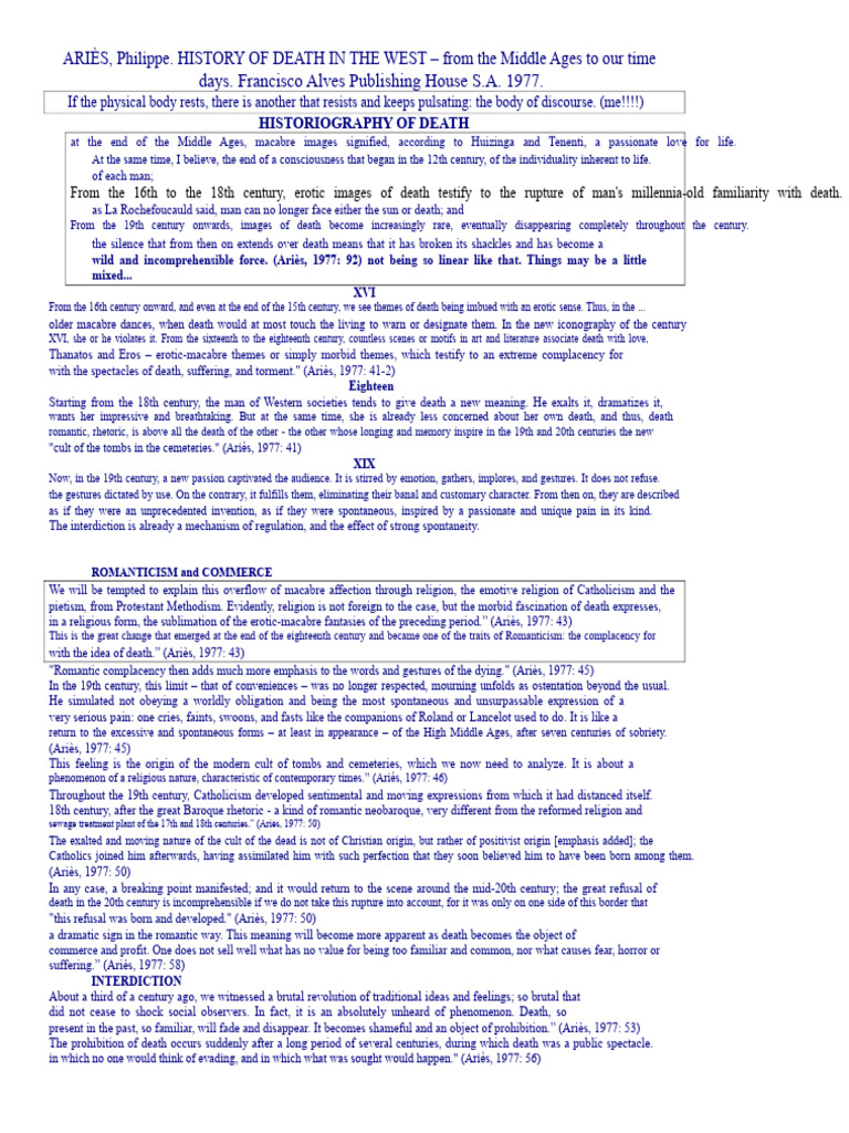 Evolution of Death Perception in the West | PDF | Romanticism