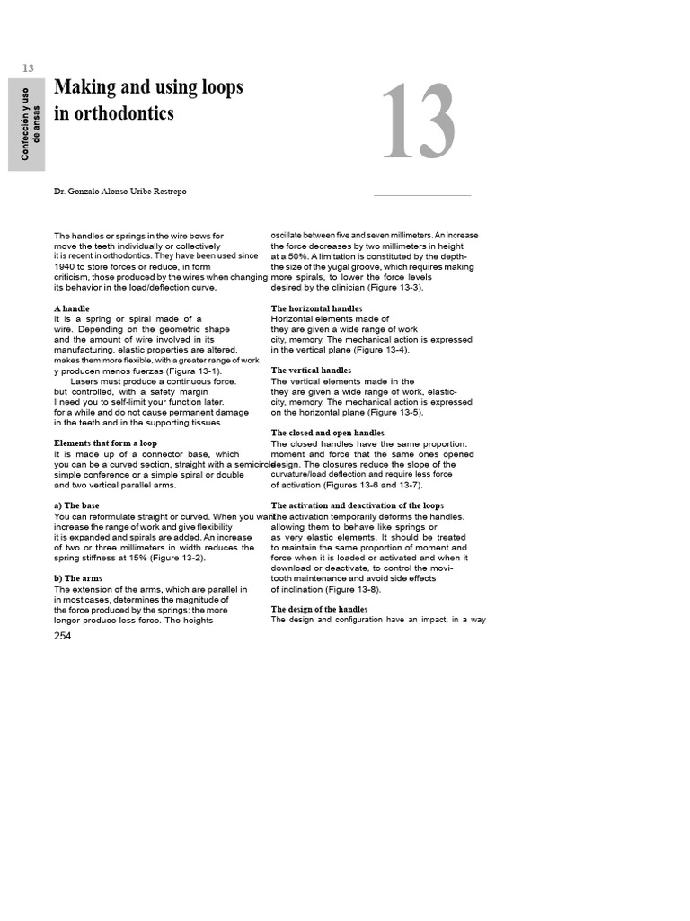 Orthodontic Loop Mechanics Explained | PDF | Stiffness | Ductility