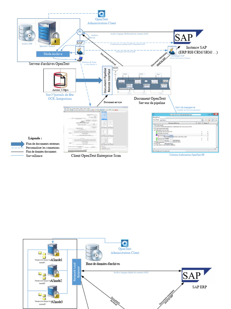 Gestion des Archives OpenText et SAP | PDF | Serveur (Informatique ...
