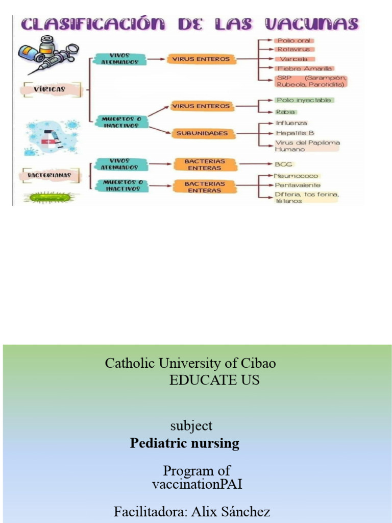 Pediatric Vaccination Program Overview | PDF | Vaccines | Malnutrition
