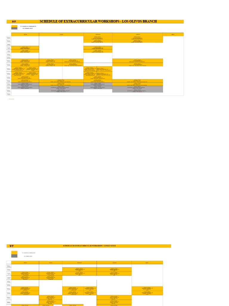 Upn Schedules Extracurricular Workshops 2022 2 | PDF | Group Processes ...