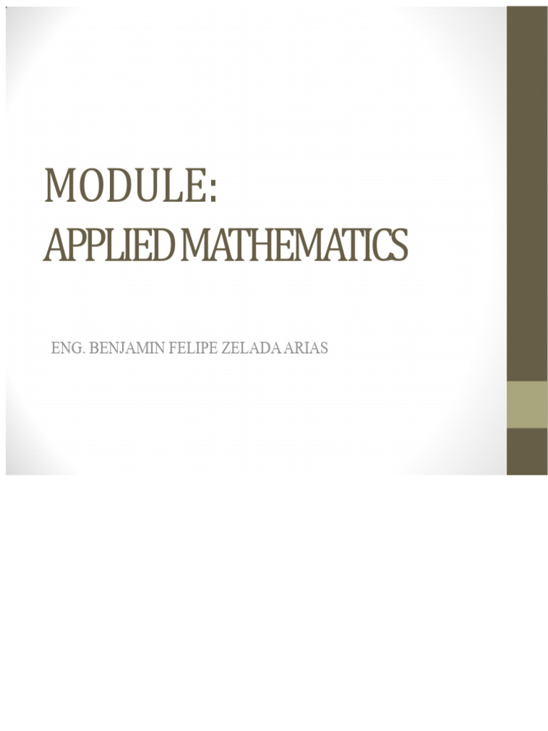 Introduction to Applied Mathematics | PDF | Numbers | Mathematics