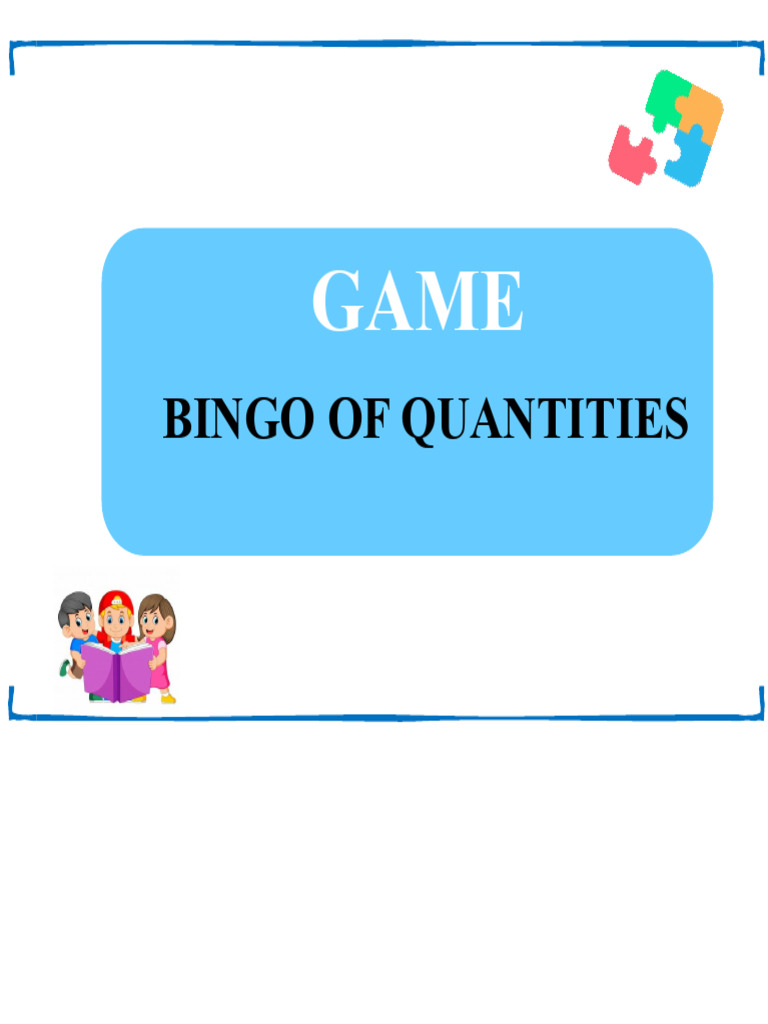 Bingo Numbers of Quantities | PDF