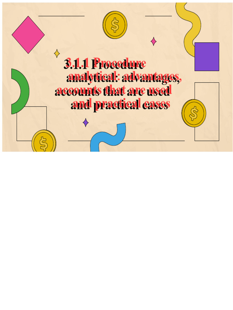 Analytical procedure | PDF | Debits And Credits | Inventory