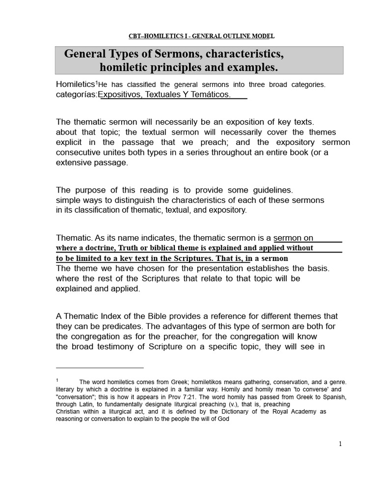 14 - Types - of - Sermons, - Characteristics - and - Their - Homiletic ...