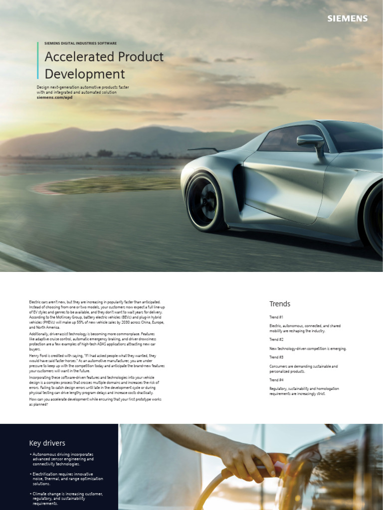 Accelerate Automotive Product Development | PDF | Electric Car | Plug ...