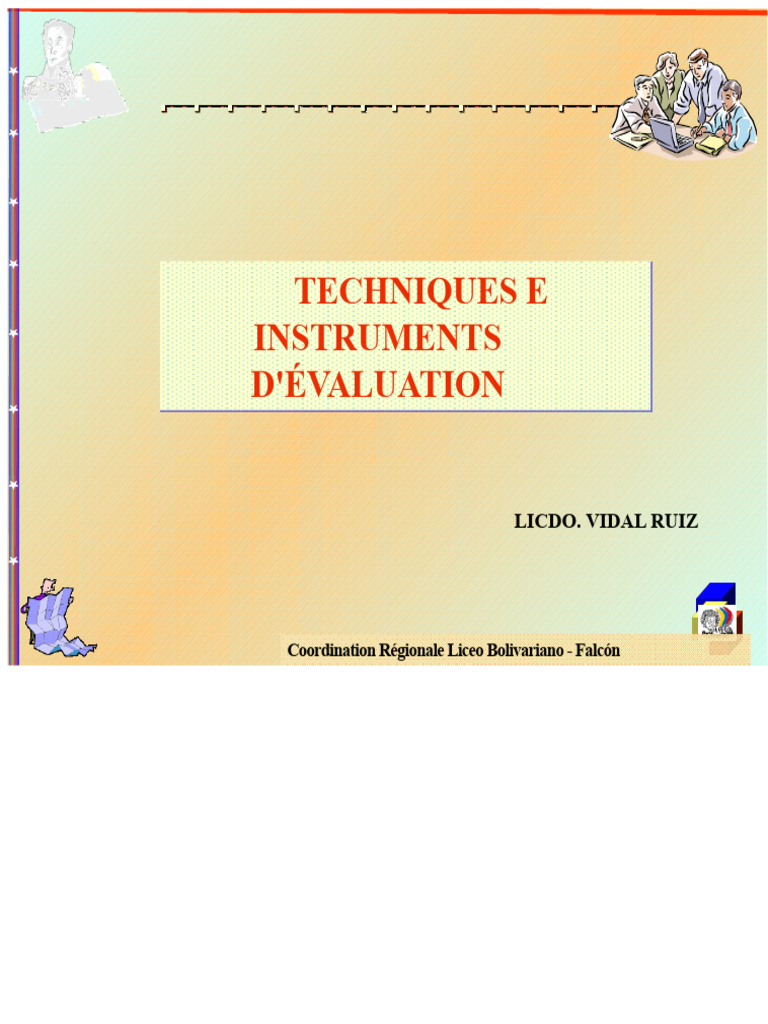 Techniques et Instruments d'Évaluation | PDF | Apprentissage | Sciences ...