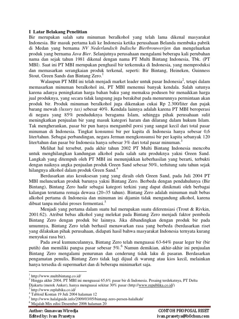 Contoh Proposal Riset | PDF | Ilmu Sosial | Gaya Hidup