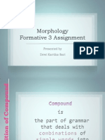Morphology Formative 3 Assignment