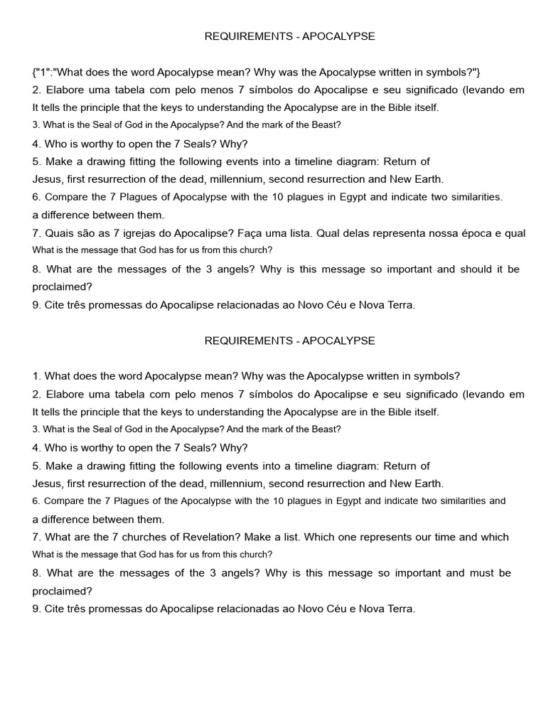 Understanding the Apocalypse Symbols | PDF