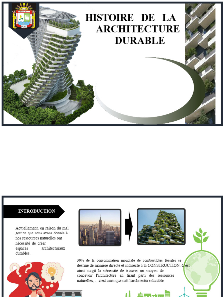 Histoire de l'Architecture Durable | PDF | Architecture écologique ...