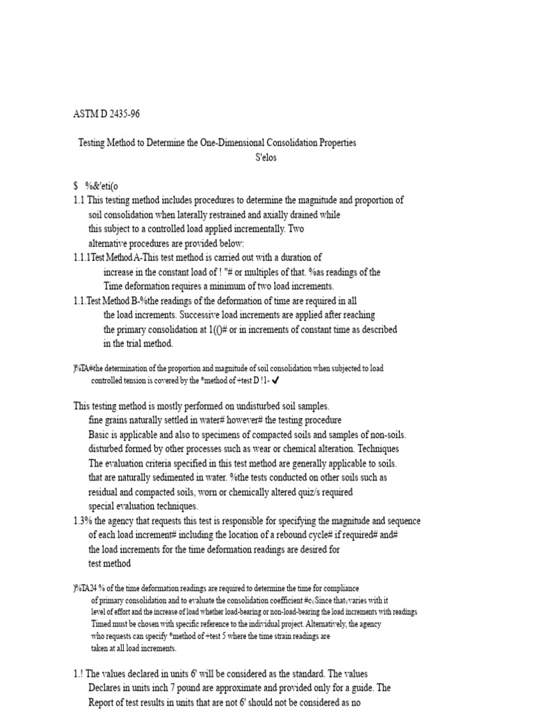D-2435 Astm Consolidation | PDF | Deformation (Engineering)