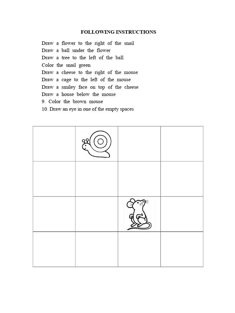 Step-by-Step Drawing Instructions | PDF