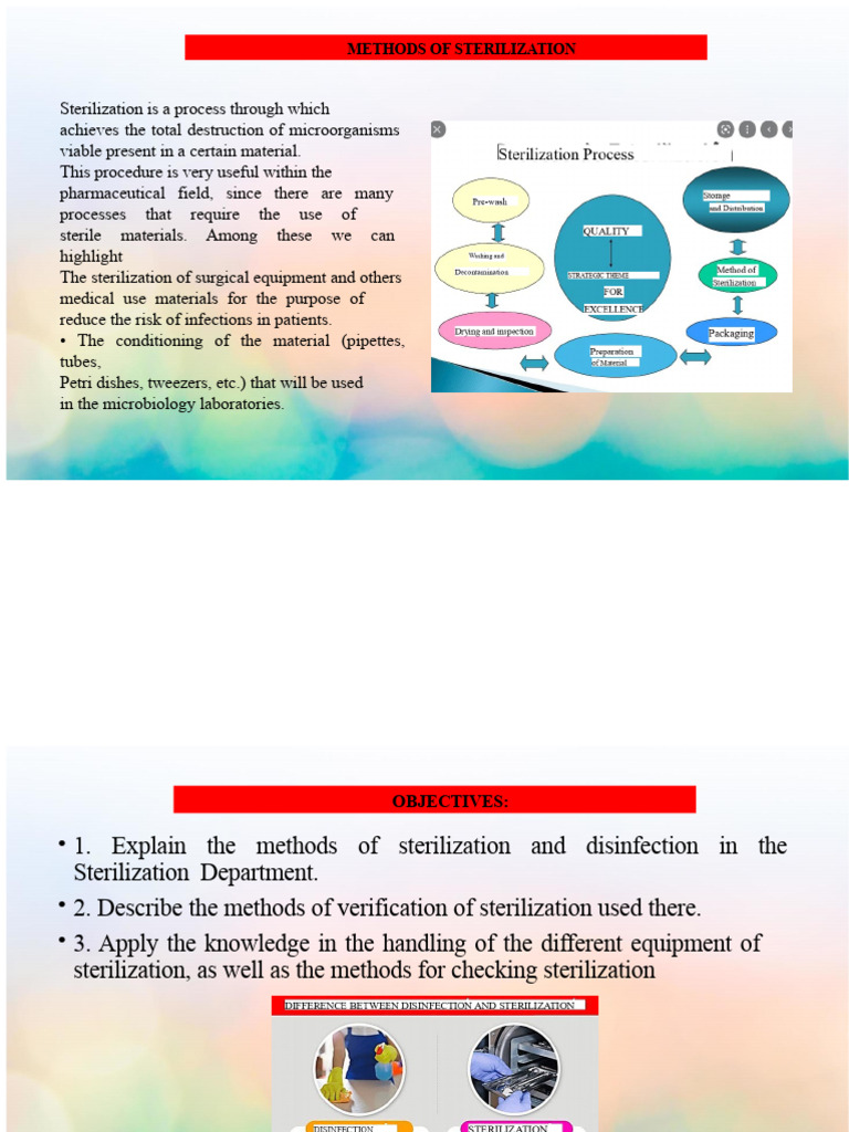 Sterilization Methods Explained | PDF | Sterilization (Microbiology)