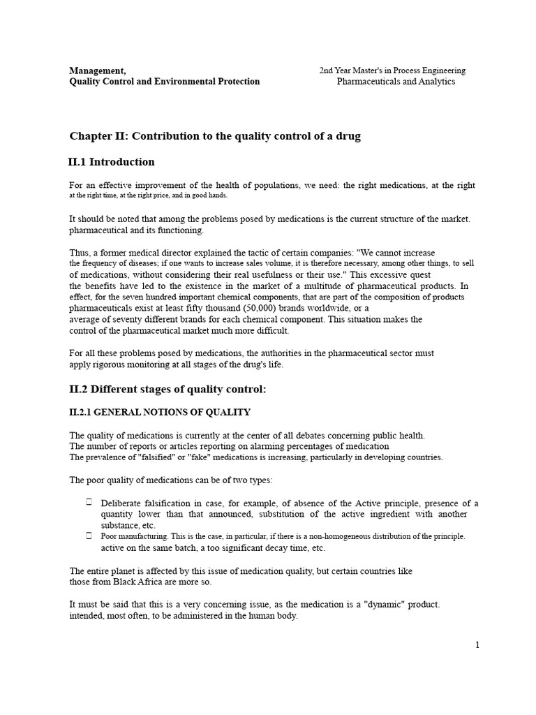 Drug Quality Control in Pharmaceuticals | PDF | Pharmacy | Bioavailability