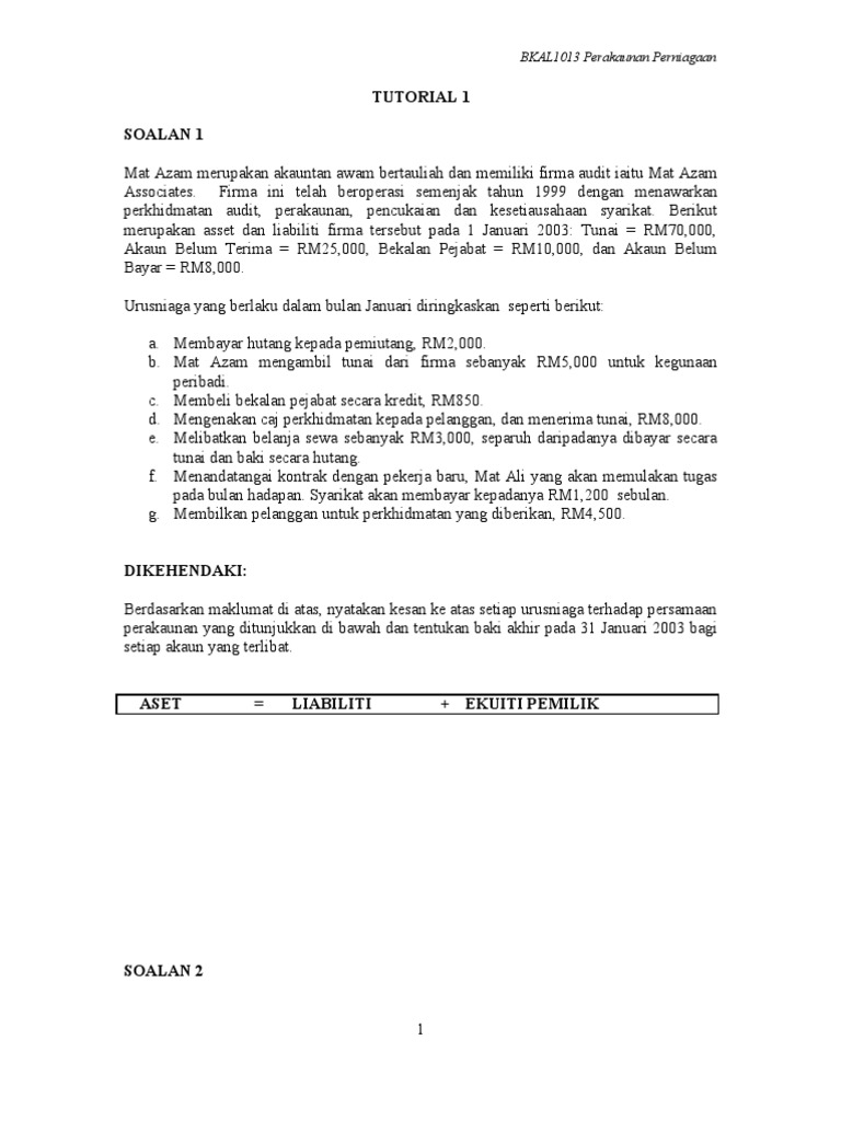 Tutorial 1 Pdf