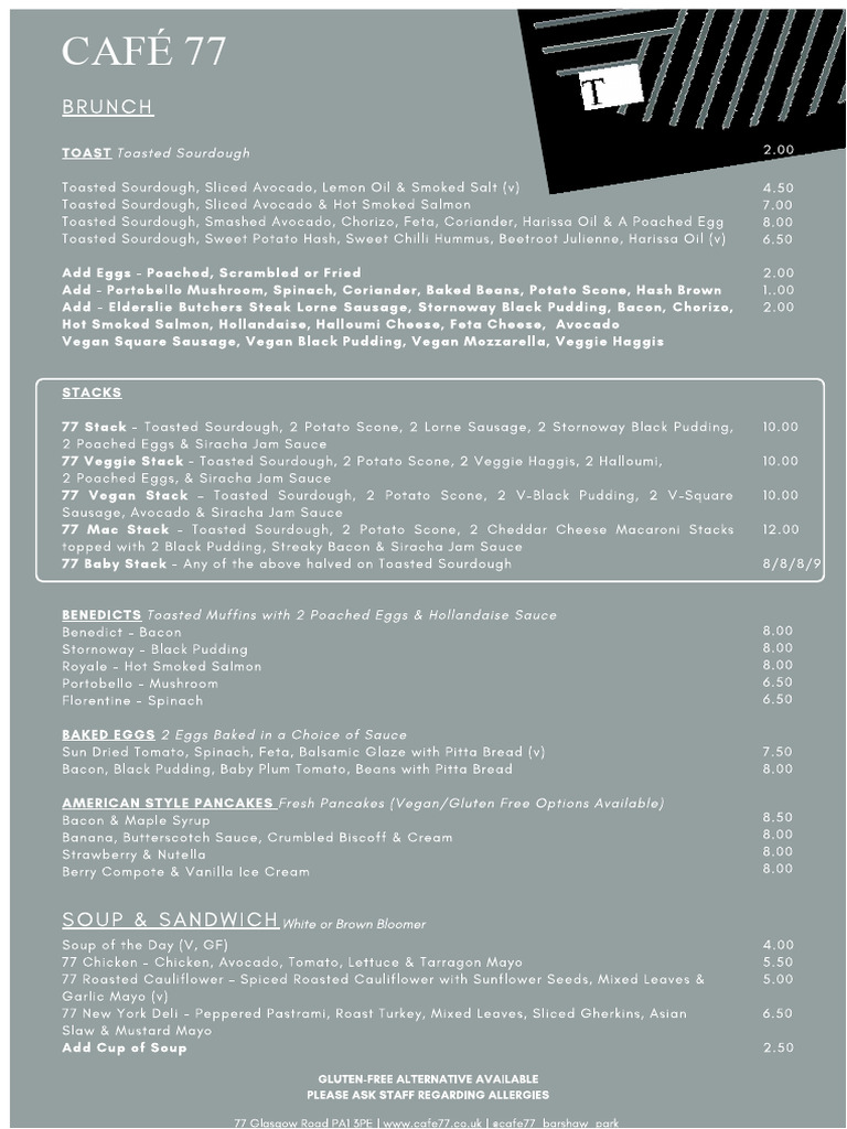 Menú Del Café 77 Septiembre Nuevo | PDF