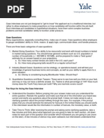 Interviewing Case Structured