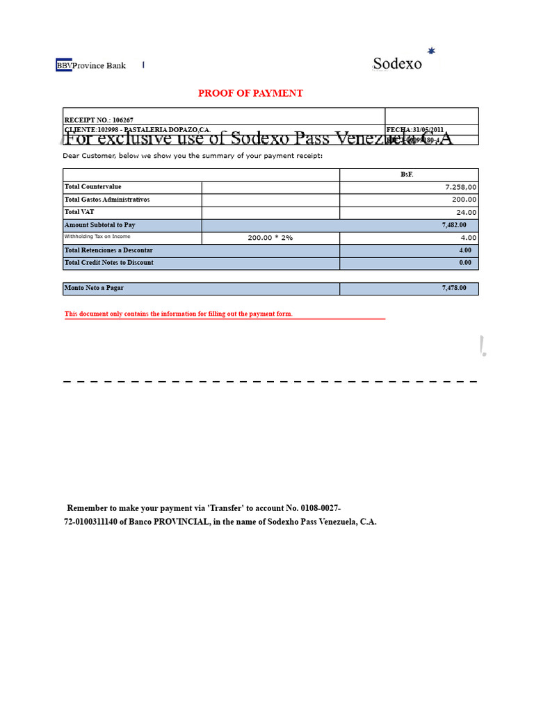 Payment Receipt Summary for Pasteleria Dopazo | PDF | Receipt | Invoice