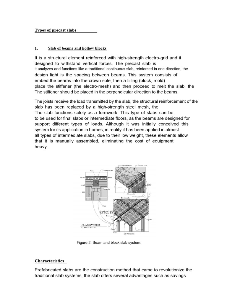 Types of Precast Slabs Explained | PDF | Precast Concrete | Composite ...
