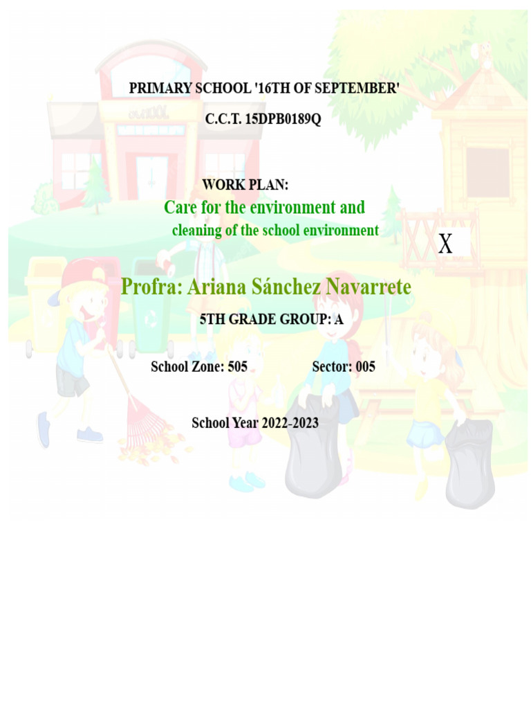 Environmental Care Plan for School | PDF | Natural Environment
